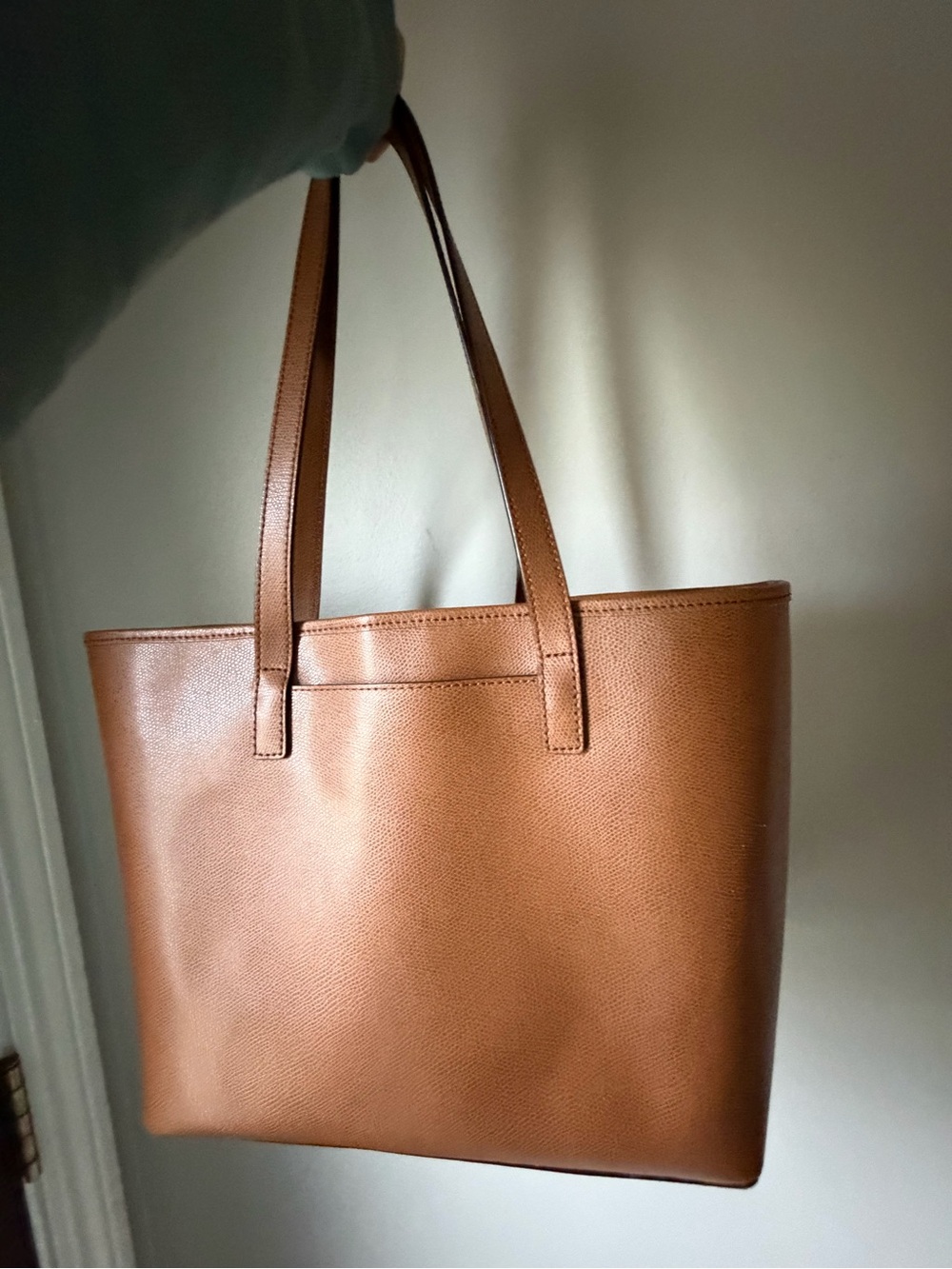 Michael Kors Cognac Pebbled Leather Tote - Picture 2 of 4